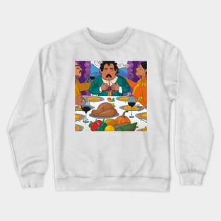 Thanksgiving Dinner after Diego Rivera Crewneck Sweatshirt